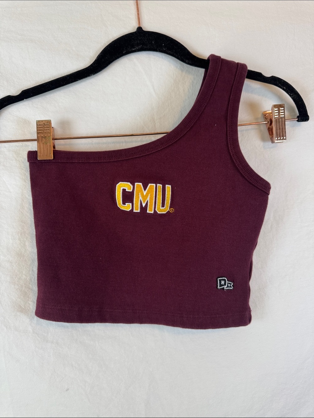 Hype And Vice CMU One Shoulder Crop Top XS